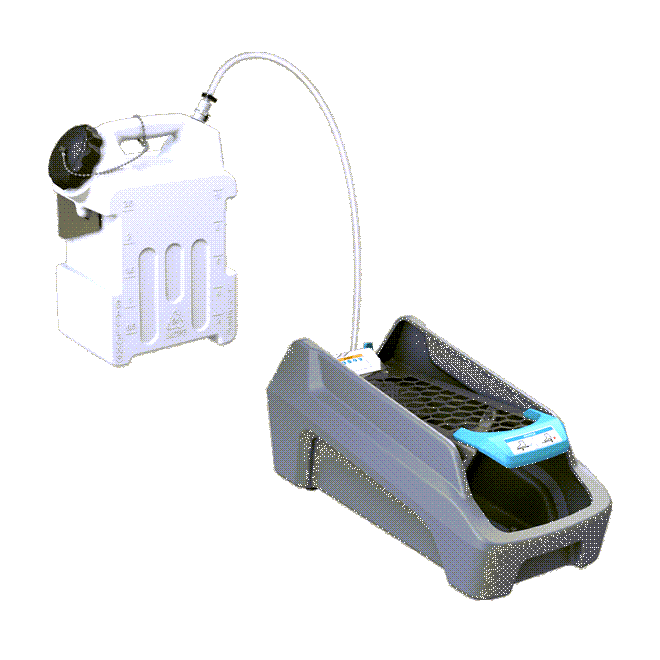 airless footwear sanitizing unit