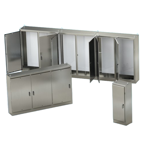 Heavy Duty Free-Standing Enclosures for Flange Mounted Disconnects One through Six Door Enclosures