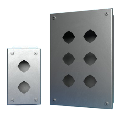 Pushbutton Enclosures and Hinged Pushbutton Enclosures