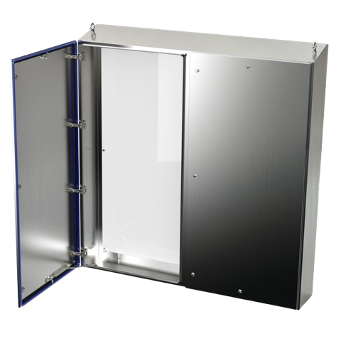 sanitary two door slope top enclosures