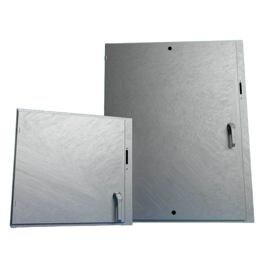 sloping-top-single-door-for-flange-mounted-disconnect-w-SCE-Door-hardware