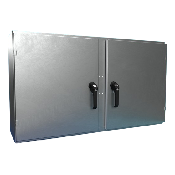 Enviroline Series Two-Door Enclosures with 3 Point Hardware